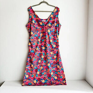 Nadya Toto Colourful Floral Sleeveless Stretchy Summer Velentina Dress XL